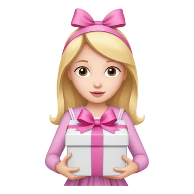 princess hold carton box gift sticker