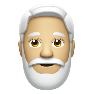 white mail with beard sticker