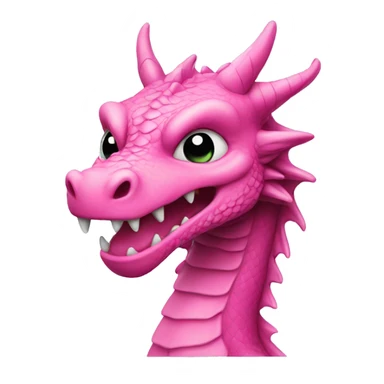 Dragon with pink sticker