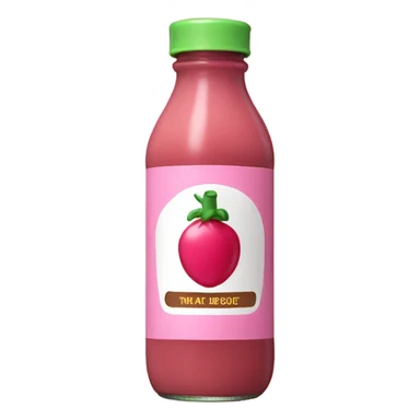 One pink bottle sauce sticker