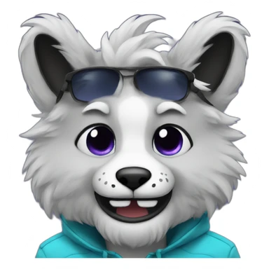 man in a FURSUIT sticker
