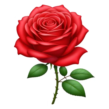 Emoji rose sticker