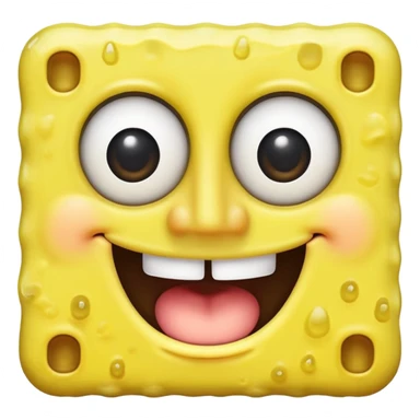 Spongebob ios 18 iphone style sticker