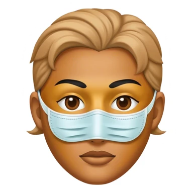 A robber with a mask sticker