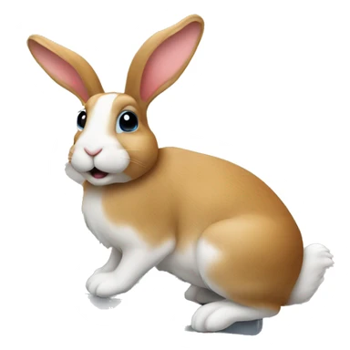 Bunny on the computer sticker