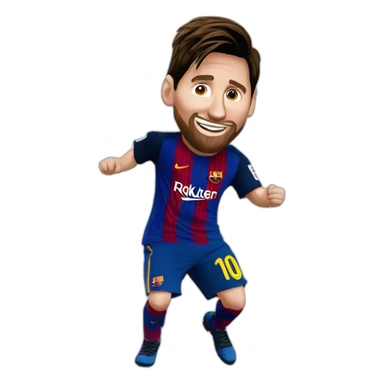 Lionel messi bailando sticker