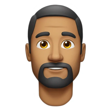 Gym fit guy face Indian not too age 50 lil bsld sticker