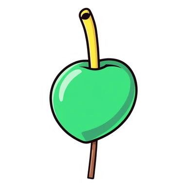 cartoonish stick sticker