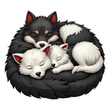 Cerberus sleeping sticker