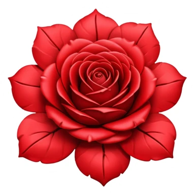 metalrose, without green leaves, just flower sticker