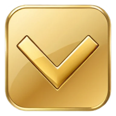 gold checkmark sticker