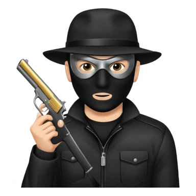 Bank robber sticker
