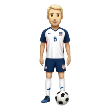 USA white man soccer sticker