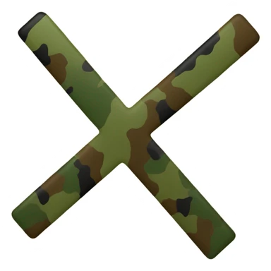 Camo cross sticker