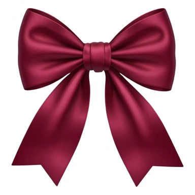 Bow burgundy sticker
