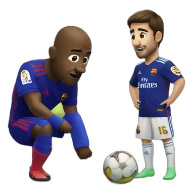 Real De Madrid versus FC Barcelone sticker