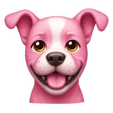 pink dog cute  sticker