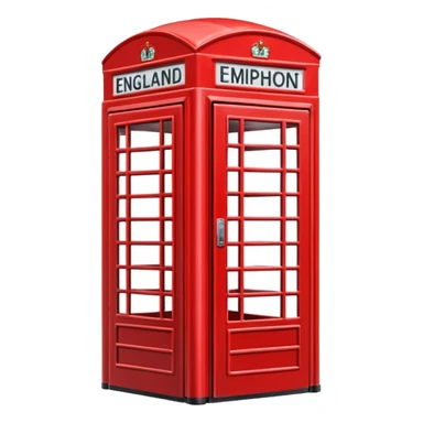 England phone booth sticker
