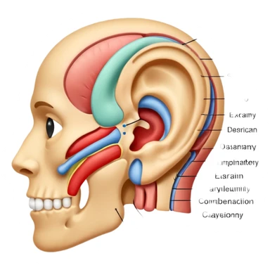 ear anatomy sticker