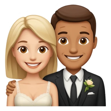 Married couple male and female sticker