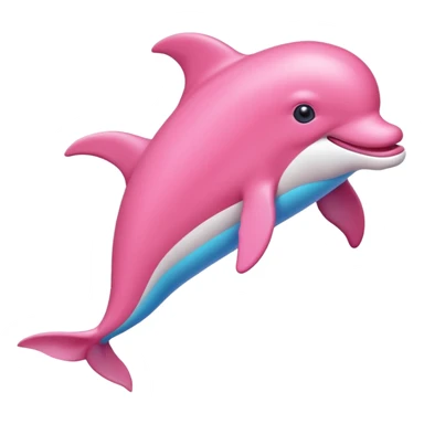 Pink dolphin sticker