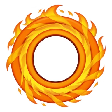 A fire ring emoji sticker