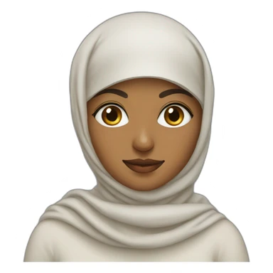 muslim woman artist sticker