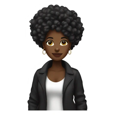 Black girl in Paris sticker
