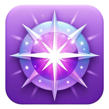 radiant holografic sparkle with violet tones sticker