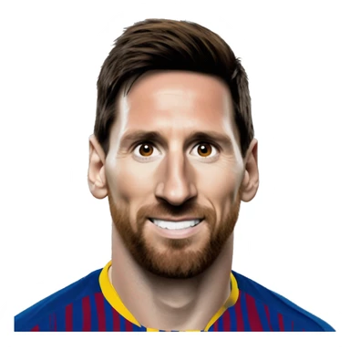 Lionel Messi giving you a sideye  sticker
