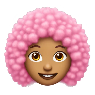 pink fluffy coquette  sticker