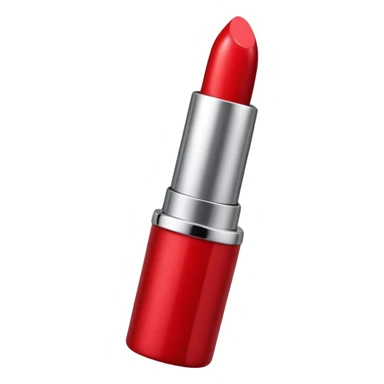 lipstick bullet, polished silver chrome, sexy beauty symbol sticker