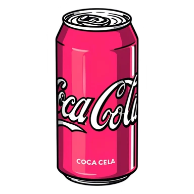 Pink Coca Cola  sticker