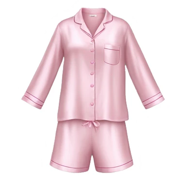 Light pink silk pyjamas set sticker