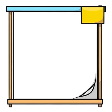 bulletin board with sticky notes pinned to it sticker