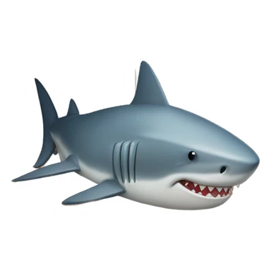 shark sleeping in a tent sticker