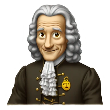 VOLTAIRE WITH BIBLE sticker