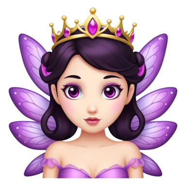 sugar plum fairy with dark hair  sticker