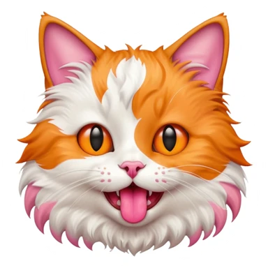 Cat with tongue out sticker
