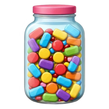 packaged candy jar sticker