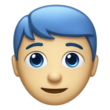 Blue  ID badge sticker