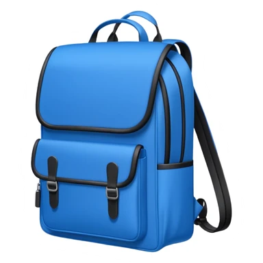 blue school bag inside notebook pen sticker