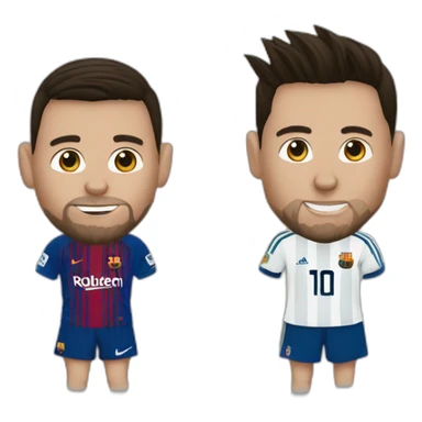 Messi à la cheville de Ronaldo sticker