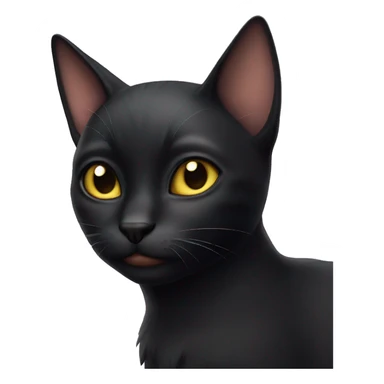 black cat fairy sticker