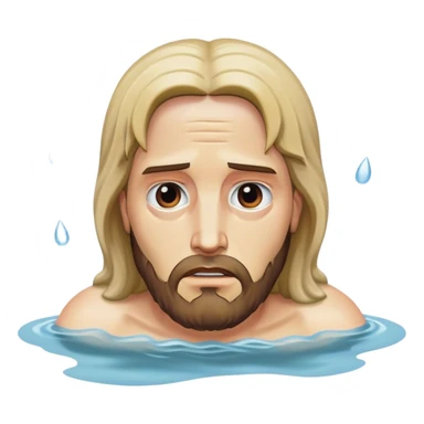 Jesus drowning Donald Trump  sticker