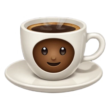 shot of espresso in ceramic sticker