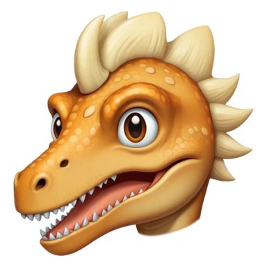Dinosaur with bleach foils on hair sticker