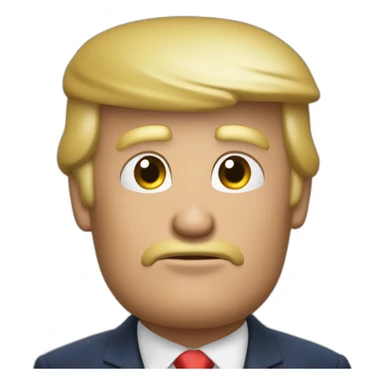 Trump qui boit de l'eau sticker