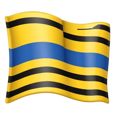 Uma bandeira de país tipo da Ucrânia mais em vez da cor azul vc coloca a cor preta onde fica o azul preto sem a cor azul na bandeira sticker