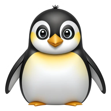 cinematic-adult-emperor-penguin-portrait-emoji,-head-tilted-playfully-and-inquisitively,-with-glossy,-pristine-plumage,-sparkling-eyes-filled-with-curiosity,-simplified-yet-irresistibly-adorable-features, black face sticker